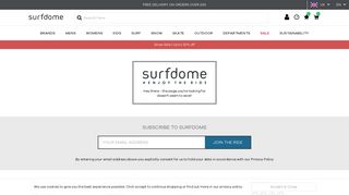 NUS Discount | Free UK Delivery* on All Orders from Surfdome