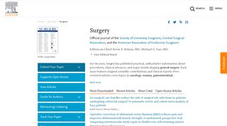 Surgery - Journal - Elsevier
