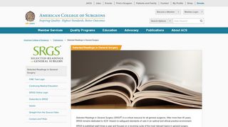 Selected Readings in General Surgery - American College of Surgeons