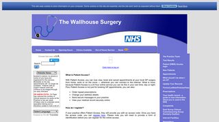 The Wallhouse Surgery - Patient (EMIS) Access login
