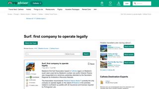 Surf: first company to operate legally - Calheta Forum - TripAdvisor