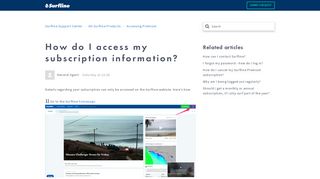 How do I access my subscription information? – Surfline Support Center