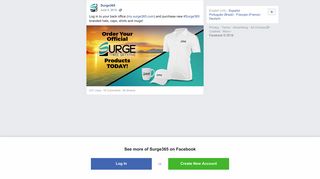 Surge365 - Log in to your back office (my.surge365.com)... | Facebook