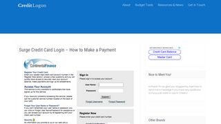 Surge Credit Card Login – How to Make a Payment - CreditLogon