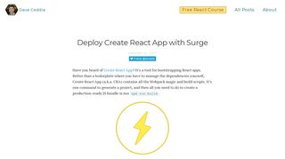 Deploy Create React App with Surge - Dave Ceddia