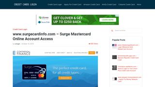 www.surgecardinfo.com – Surge Mastercard ... - Credit Cards Login