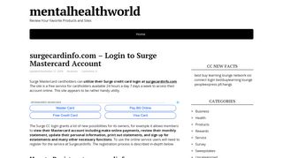 surgecardinfo.com - Login to Surge Mastercard Account ...