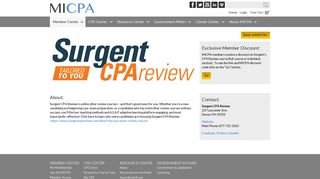 Surgent CPA Review - Michigan Association of CPAs