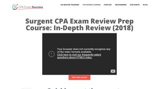 Surgent CPA Exam Review Course - TOP REVIEW - CPA Exam Success