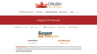 [REVIEW!] Surgent CPA Review Course [UPDATED 2019]