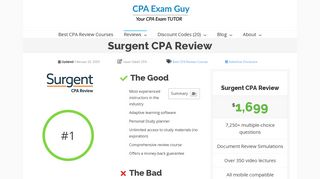 Surgent CPA Review (+20% OFF Discount Code) - The CPA Exam Guy