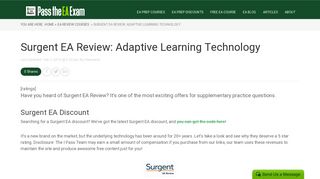 Surgent EA Review: Check out the Amazing Adaptive Learning Tech
