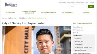City of Surrey Employee Portal | City of Surrey