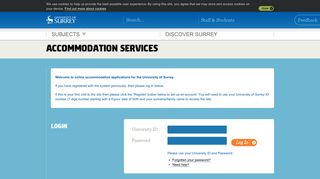 Accommodation Services - University of Surrey