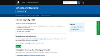 Surrey County Council - Schools payroll portal