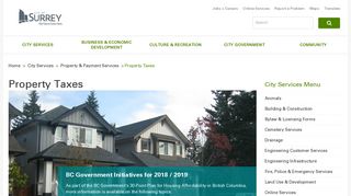 Property Taxes | City of Surrey