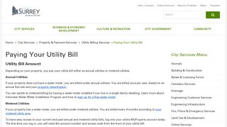 Paying Your Utility Bill | City of Surrey