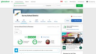 Surrey School District Reviews | Glassdoor.ca
