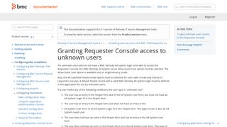 Granting Requester Console access to unknown users ...