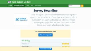 Survey Downline Reviews & Ratings - Paid Survey Update