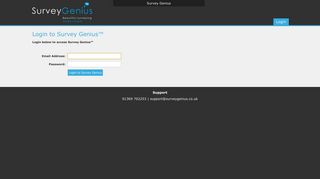 Login | Survey Genius™
