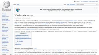 Wireless site survey - Wikipedia