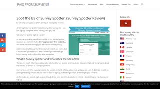 Spot the BS of Survey Spotter! (Survey Spotter Review)