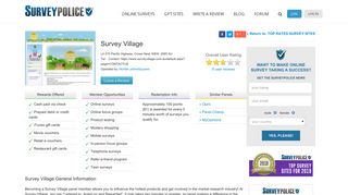 Survey Village Ranking and Reviews - SurveyPolice