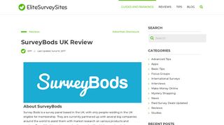 SurveyBods UK Review - Elite Survey Sites