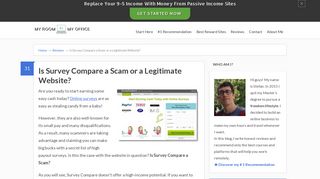 Is Survey Compare a Scam or a Legitimate Website? - My Room is My ...