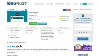 Surveyeah Ranking and Reviews - SurveyPolice