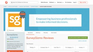 SurveyGizmo Reviews 2019 | G2 Crowd