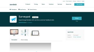 Surveypal App Integration with Zendesk Support