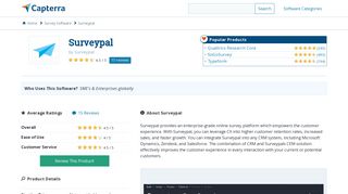 Surveypal Reviews and Pricing - 2019 - Capterra