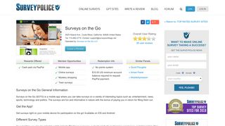 Surveys on the Go Ranking and Reviews - SurveyPolice