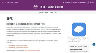 SchoolWay sends school notices to your phone. - Apps - Tulsa ...