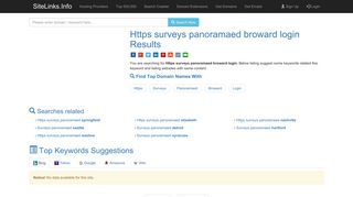 Https surveys panoramaed broward login Results For Websites Listing