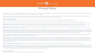 Privacy - SurveySay: Get Paid To Take Surveys Online!