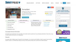SurveySpot Ranking and Reviews - SurveyPolice