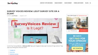 Survey Voices Review: Legit Survey Site or a Scam?
