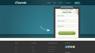 Sign Up Free - | Survio.com