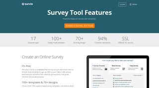 Tour | Survey Tool Features | Survio.com
