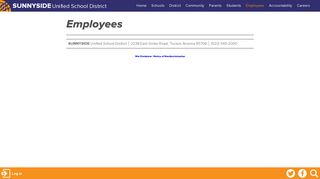 Employees | Sunnyside Unified School District - Tucson