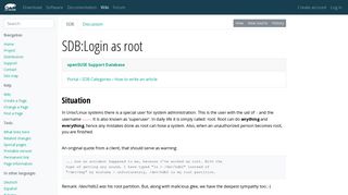 SDB:Login as root - openSUSE Wiki