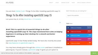 11 Things to do After Installing Open SUSE Leap 15 - It's FOSS