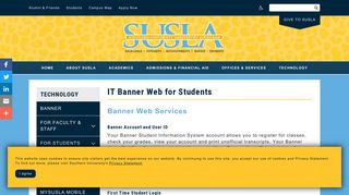 IT Banner Web for Students | Southern University Shreveport Louisiana