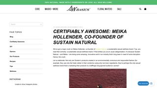 Certifiably Awesome: Meika Hollender, Co-Founder of Sustain Natural ...
