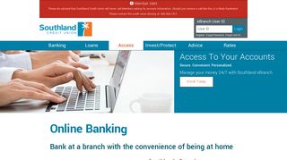 Online Banking - Southland Credit Union