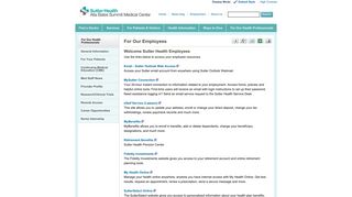 For Our Employees | Sutter Health Employee Resources