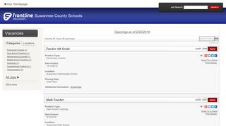 Suwannee County Schools - Frontline Recruitment - applitrack.com